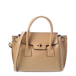 Italian Leather Top Handle Tote